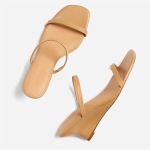 MADEWELL The Kimmy Wedge Sandal in Amber Brown NR004 size 8